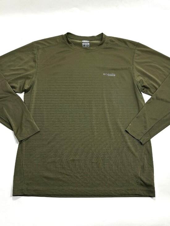 Columbia Other - Columbia Titanium Omni-Dry Long Sleeve Performance Shirt Mens Large Green Hiking